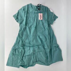 Maternity Poplin Smock Mini Dress